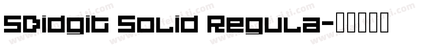 5Didgit Solid Regula字体转换